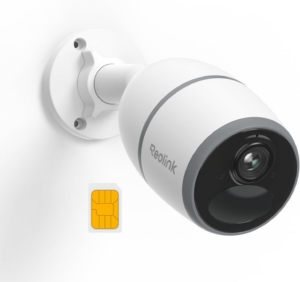 Reolink Go Plus 3G/4G LTE Überwachungskamera mit SIM-Karte 2K 4MP HD, Personen-/Autoerkennung, Akku Kamera Aussen Ohne WLAN, Videoüberwachung, Kompatibel mit Alexa/Google, 2-Wege-Audio